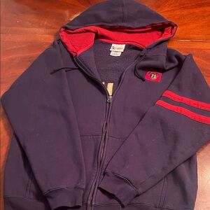 Cozy Disney Navy and Red Zip Up